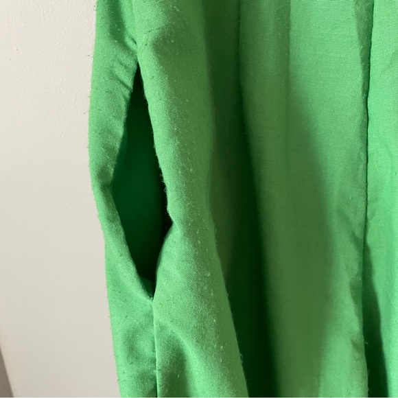 Green Wide Leg Jumpsuit Sleeveless V Neck a. calin by flying tomato - Picture 6 of 7